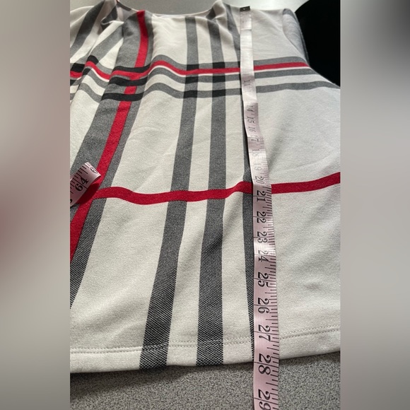 Joseph Ribkoff Open Checkered Cover Up Jacket Size 16 - Picture 9 of 12